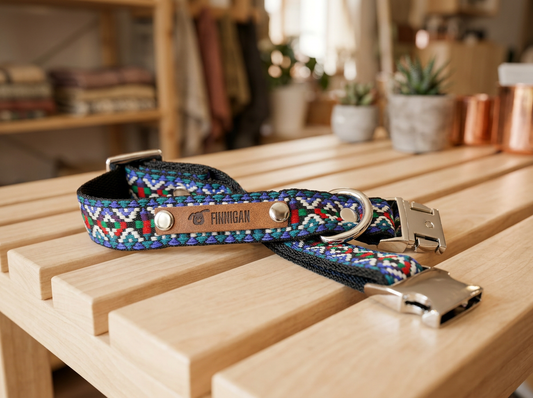 "Enchanted" Handcrafted, Dog Collar No.05